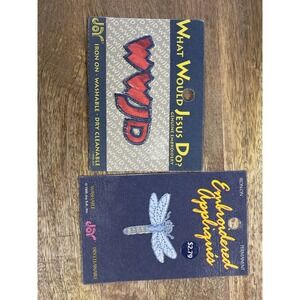 Vintage Joy Iron On Appliques WWJD Dragonfly 90s Y2K Indie Fairycore